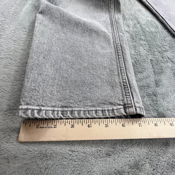 H&M Jeans Women 16 Gray Slim Regular Waist Ankle Length Light Wash Stretch Denim - Picture 9 of 13